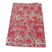 Hand Block Floral Printed Cotton Fabrics